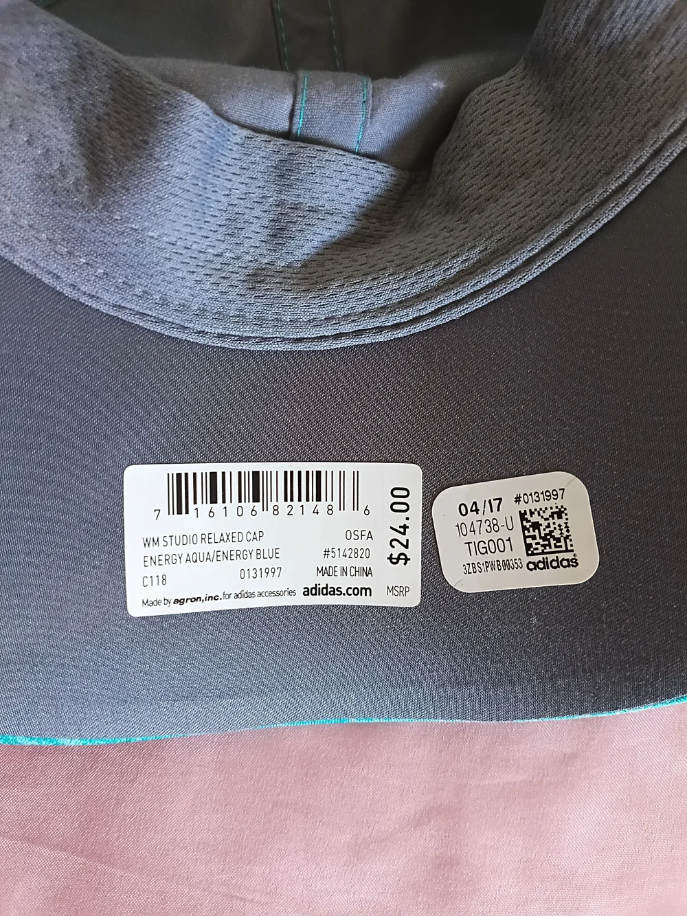Adidas Women's Fit Climalite Sweat Nothing Relaxed Cap Hat
